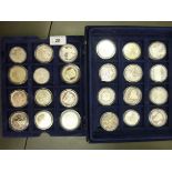 Twenty-four various silver proof and oth