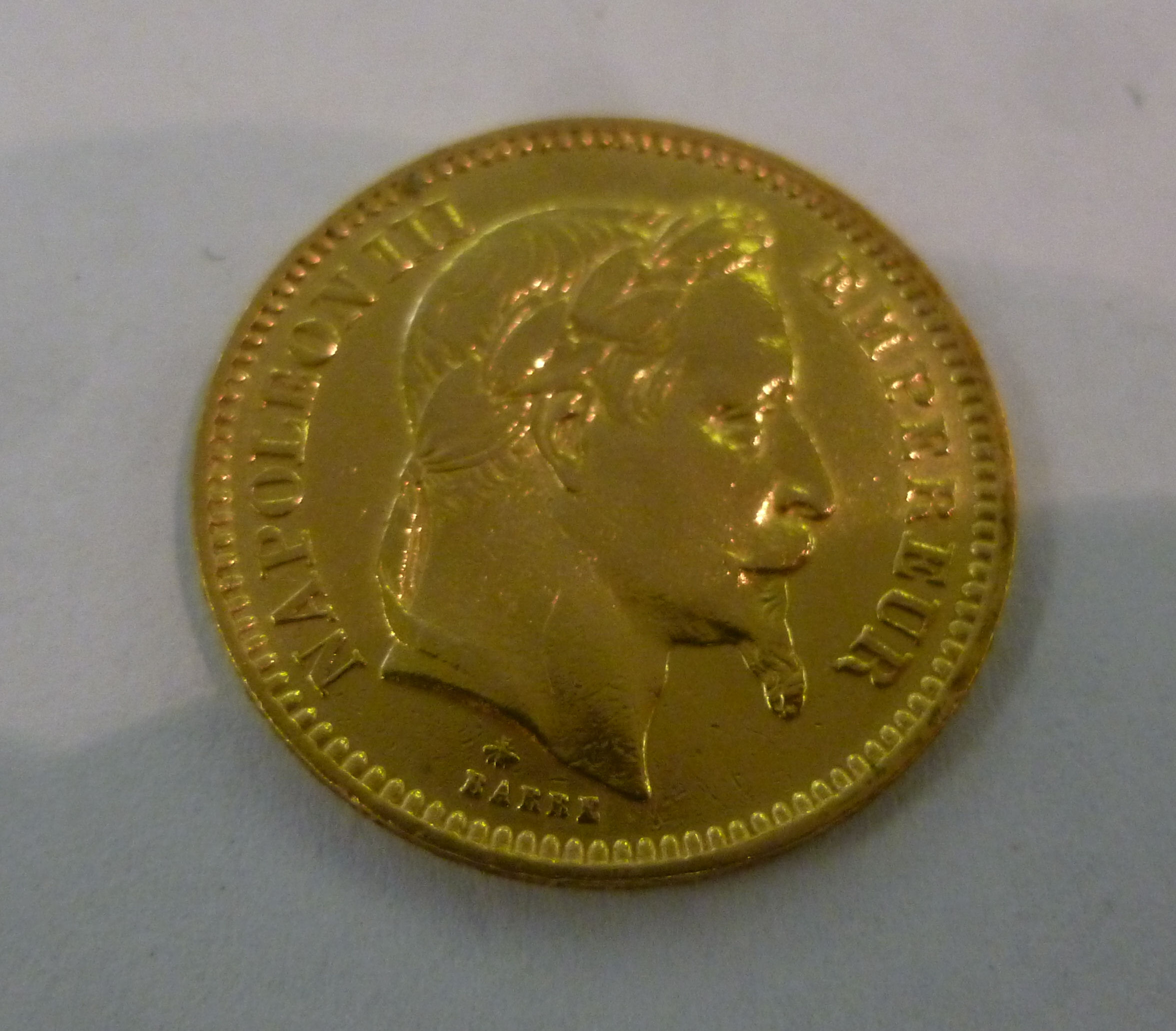 A French 20 Franc gold coin 1865 - Image 2 of 2