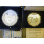 Two silver proof coins, viz. 'Britannia