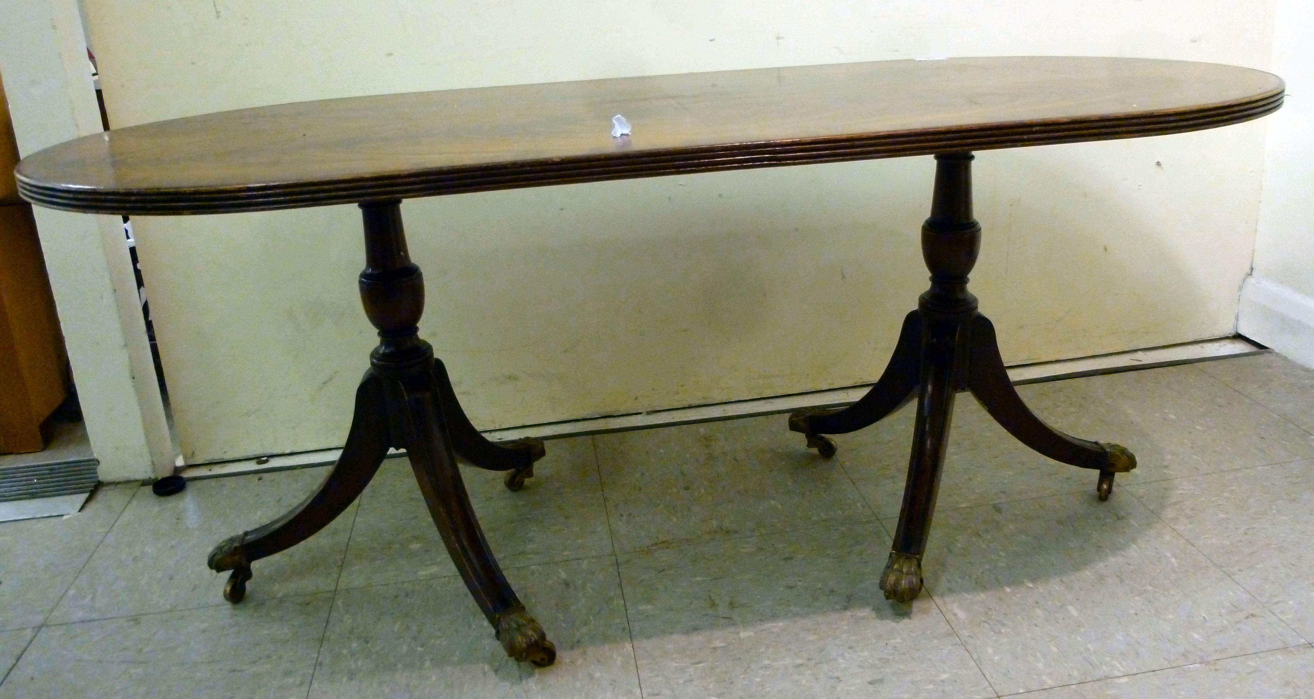 A modern mahogany finished coffee table,