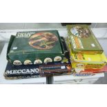 A small collection of boxed Meccano sets