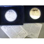 Two 5oz silver proof coins, viz. 'The Go