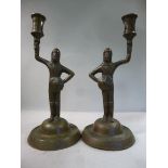 A pair of early 20thC Arts & Crafts insp