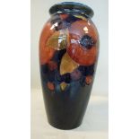 A Moorcroft pottery vase of slender balu