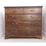 A George III mahogany dressing chest, ha