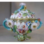 A mid 19thC, possibly Coalport, china tw