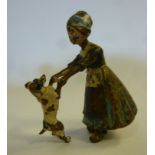 An early 20thC Austrian miniature, paint