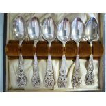 A set of six Edwardian silver teaspoons,