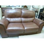 A Polo Divani Italian two person settee,