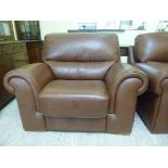 A Polo Divani Italian armchair, having a