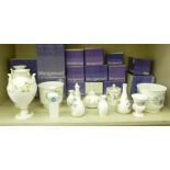 Wedgwood bone china vases, planters, bel