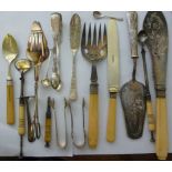 Flatware: to include a pair of late Vict