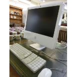 An Apple MAC 20'' screen with keyboard a