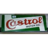 A painted cast iron plaque 'Castrol Moto