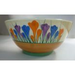 A Clarice Cliff pottery Crocus pattern f