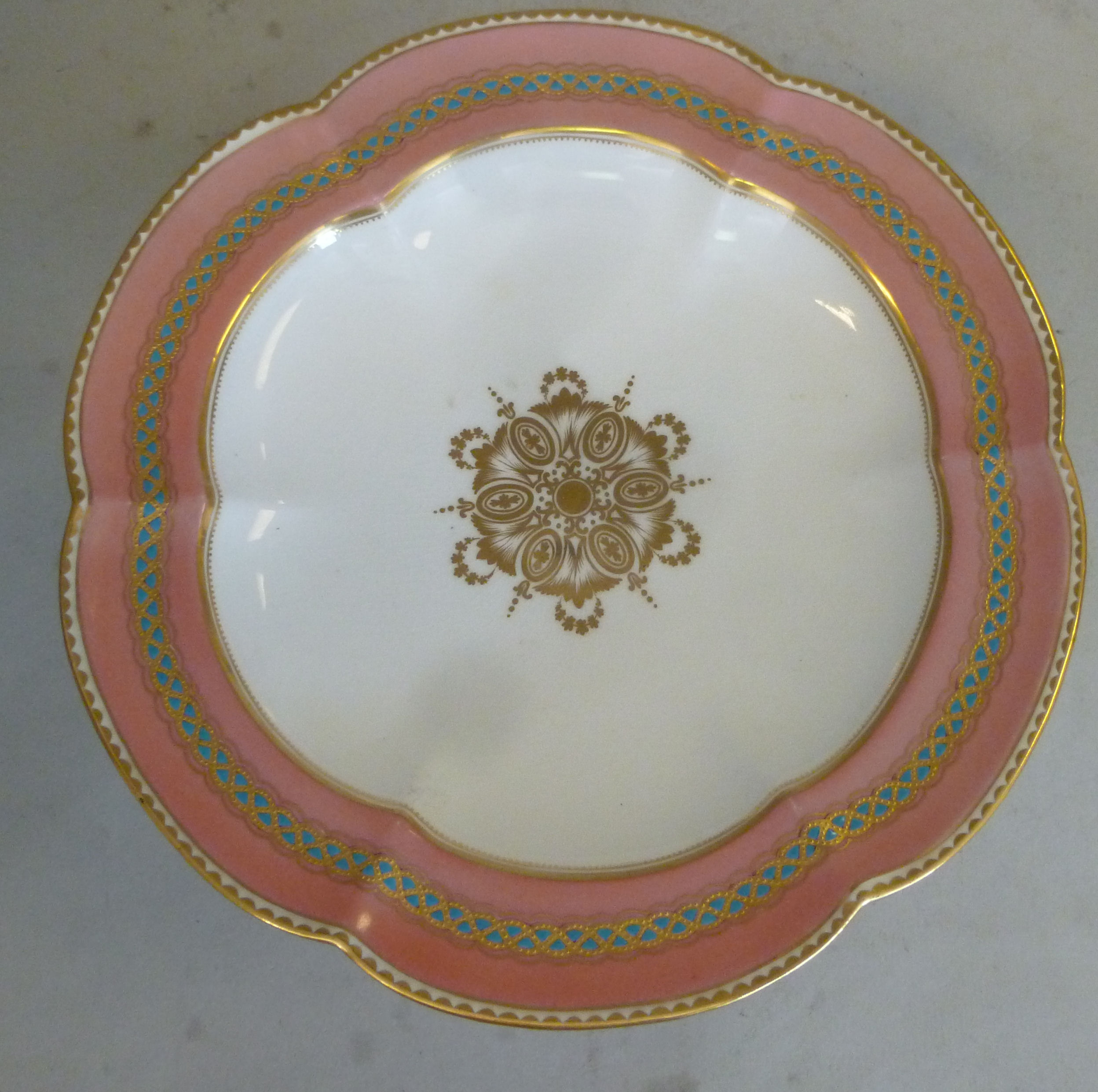 A late 19thC Continental salmon pink, tu - Image 3 of 4