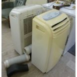 Two similar Homebase air conditioning units,