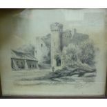 Pictures: to include F Shepherd - a view of a castle bears a signature & dated 1905 10'' x 12''