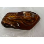 A piece of amber,
