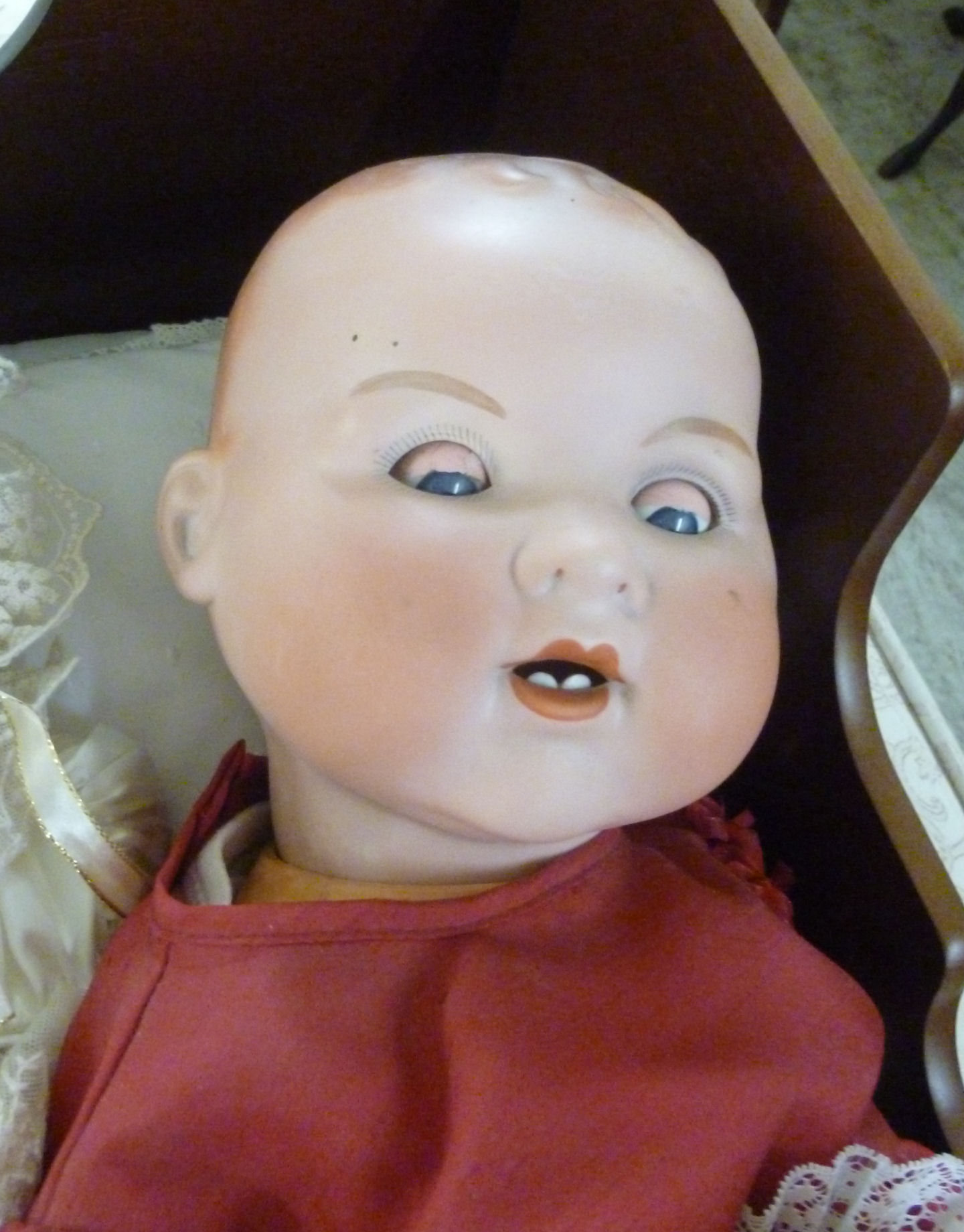 Collectors and other dolls: to include an early 20thC Armand Marseille bisque head example no. - Image 2 of 3