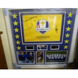 Golf memorabilia - a 2014 Ryder Cup tribute,