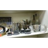 A mixed lot: to include silver plated,