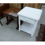 Small furniture: to include a modern mahogany finished nesting set of three occasional tables,