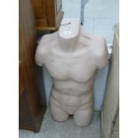 Six plastic wall mounted manikins LSF