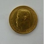 A Russian 5 Rouble gold coin 1899 11