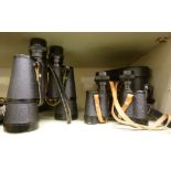 A pair of Zenith 7x50 field glasses;