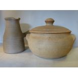 David Leach domestic stoneware studio pottery, viz. two tureens and covers 7.