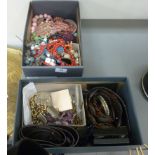 Costume jewellery: to include bracelets and necklaces S