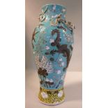 A late 19thC Chinese porcelain vase of slender, waisted baluster form,