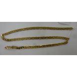 A 9ct gold multi-link necklace 11