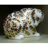 A Royal Crown Derby bone china paperweight with a stopper 'Russian Bear' 3.