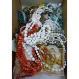 Costume jewellery: to include bead necklaces; brooches;