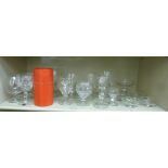 British Royal commemorative glassware: to include a goblet vase celebrating the Investiture of the