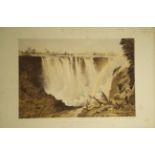 Baines (Thomas) THE VICTORIA FALLS ZAMBESI RIVER Tinted lithographic title page, 8 pages of letter