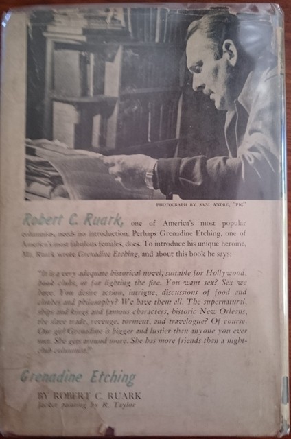 Ruark, Robert Grenadine's Spawn: A Novel of Our Times 1st Edition 1952, Doubleday & Co., Garden - Image 2 of 4