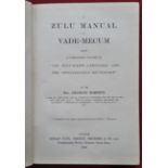 Charles Roberts Zulu Manual or Vade-Mecum (1900) "A Zulu Manual or Vade-Mecum being a companion