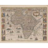 Willem Blaeu Africae nova descriptio This carte-a-figure is one of most sought after decorative maps