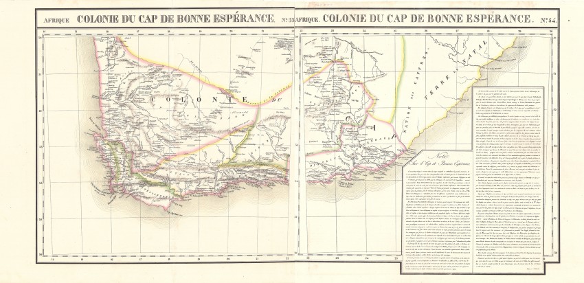 Philipp Vandermaelen Afrique Cap de Bonne Esperance. No. 53 & No. 54 This lot comprises two maps - Image 3 of 3