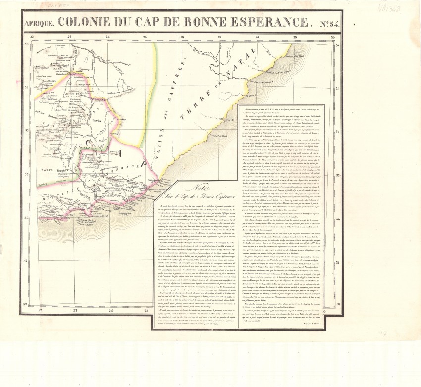 Philipp Vandermaelen Afrique Cap de Bonne Esperance. No. 53 & No. 54 This lot comprises two maps - Image 2 of 3