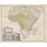 Homann Heirs Africa Secundum legitimas projectionis This map  was produced in Nuremburg for the