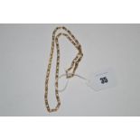 A 9ct. yellow gold multi link chain necklace, 15.8grms.