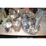 A quantity of silver plated ware,