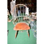 A miniature Windsor chair.