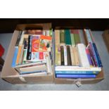 Two boxes of assorted books, including: The Country Life Book Of The Living History of Britain,