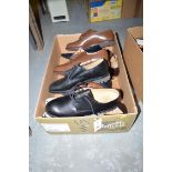 Two new pairs of gent's shoes; and other pairs of second-hand ladies shoes, various styles,