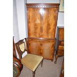 A reproduction mahogany cocktail cabinet,